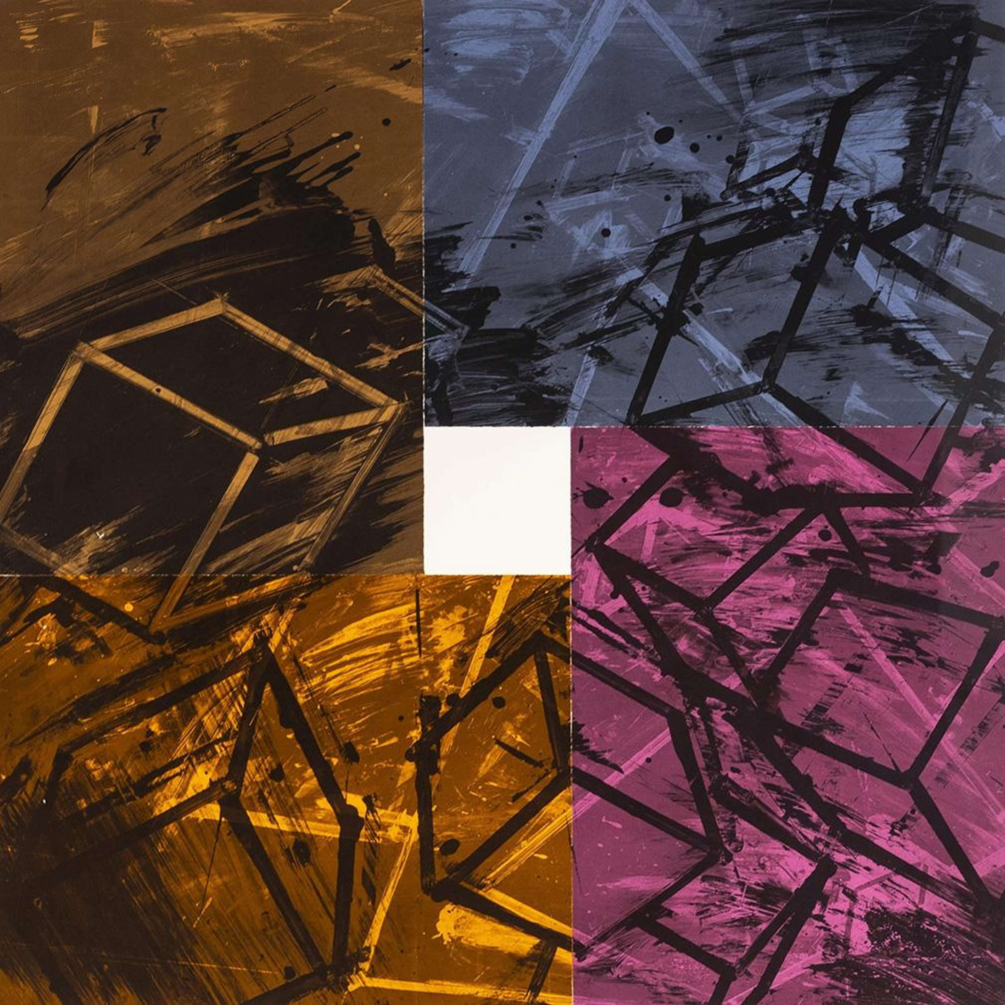 First Quartet (colour) - Signed Print by Mel Bochner 1990 - MyArtBroker