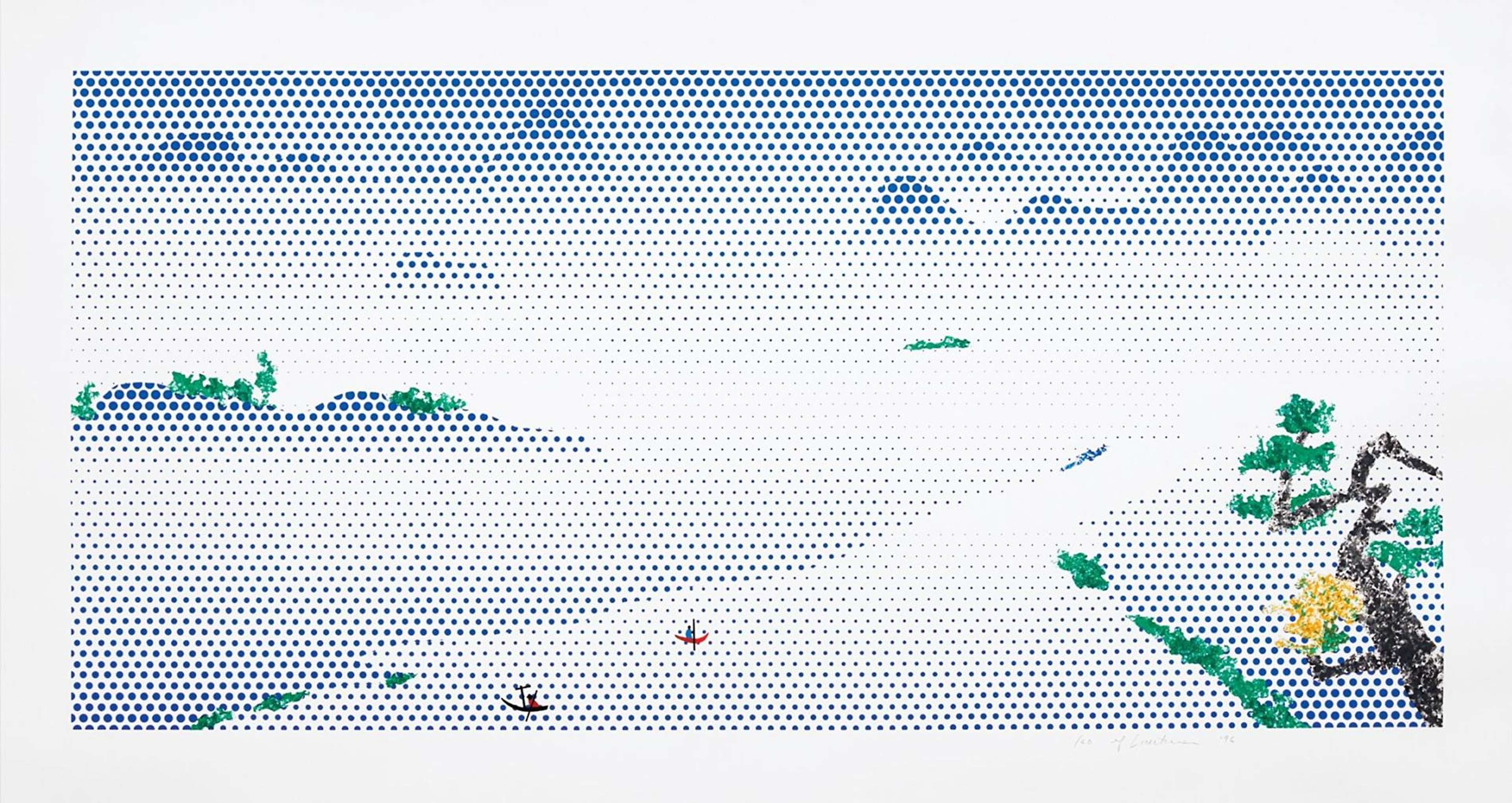 Landscape With Boats - Signed Print by Roy Lichtenstein 1996 - MyArtBroker