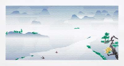Landscape With Boats - Signed Print by Roy Lichtenstein 1996 - MyArtBroker