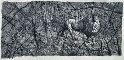 The Lion - Signed Print by Zeng Fanzhi 2008 - MyArtBroker