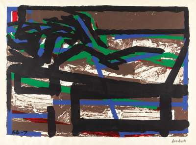 Reclining Figure II - Signed Print by Frank Auerbach 1966 - MyArtBroker