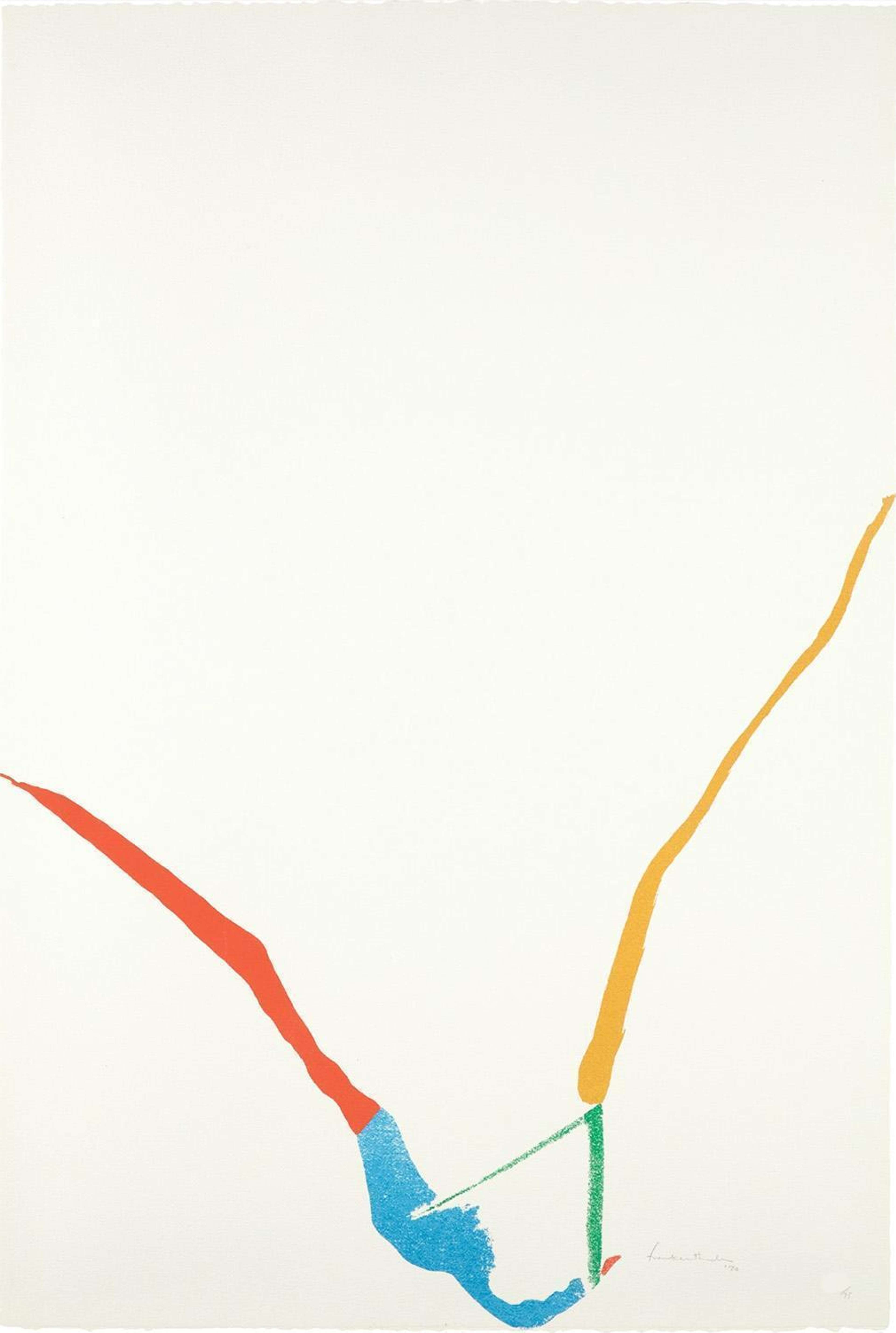 What Red Lines Can Do (H. 23) - Signed Print by Helen Frankenthaler 1970 - MyArtBroker