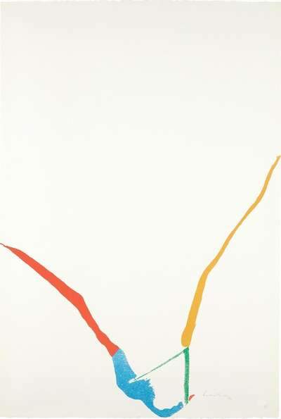 What Red Lines Can Do (H. 23) - Signed Print by Helen Frankenthaler 1970 - MyArtBroker