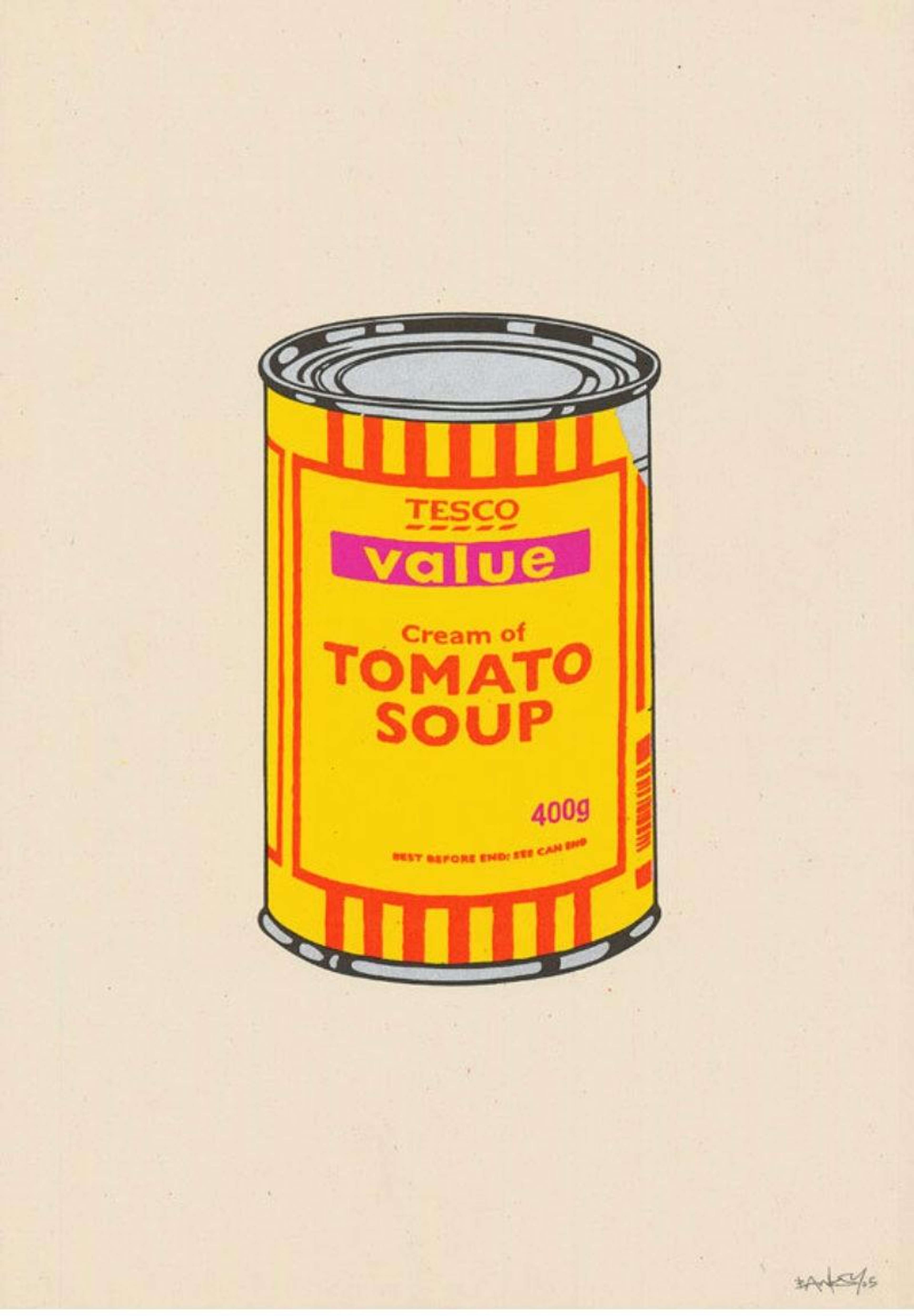 Soup Can (banane, orange et rose vif) par Banksy - MyArtBroker
