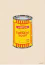 Banksy: Soup Can (banana, orange and hot pink) - Signed Print