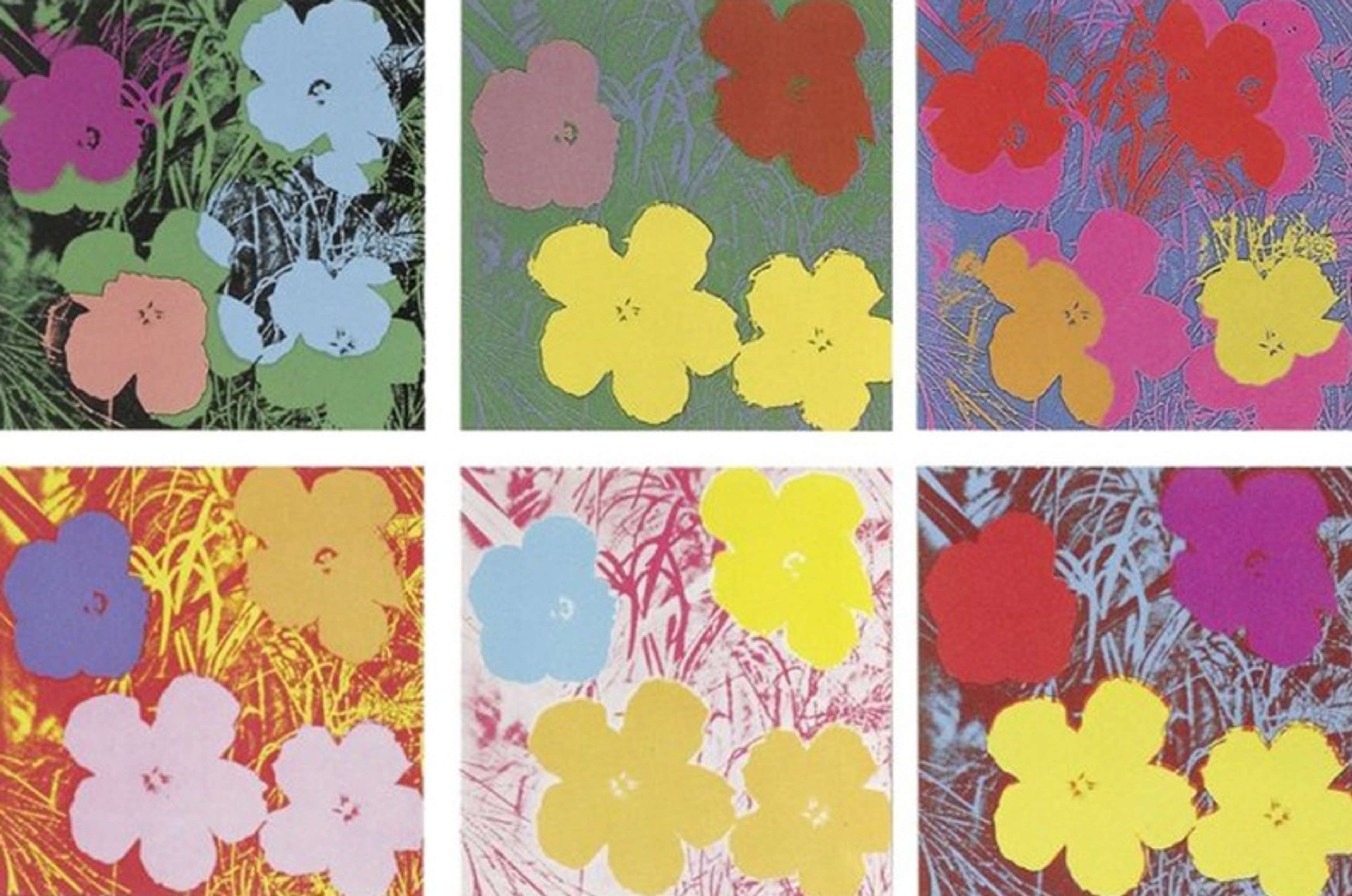 Ensemble Fleurs d'Andy Warhol