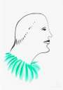 Nicolas Party: Untitled (green) - Signed Print