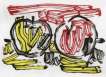 Red Apple And Yellow Apple - Signed Print