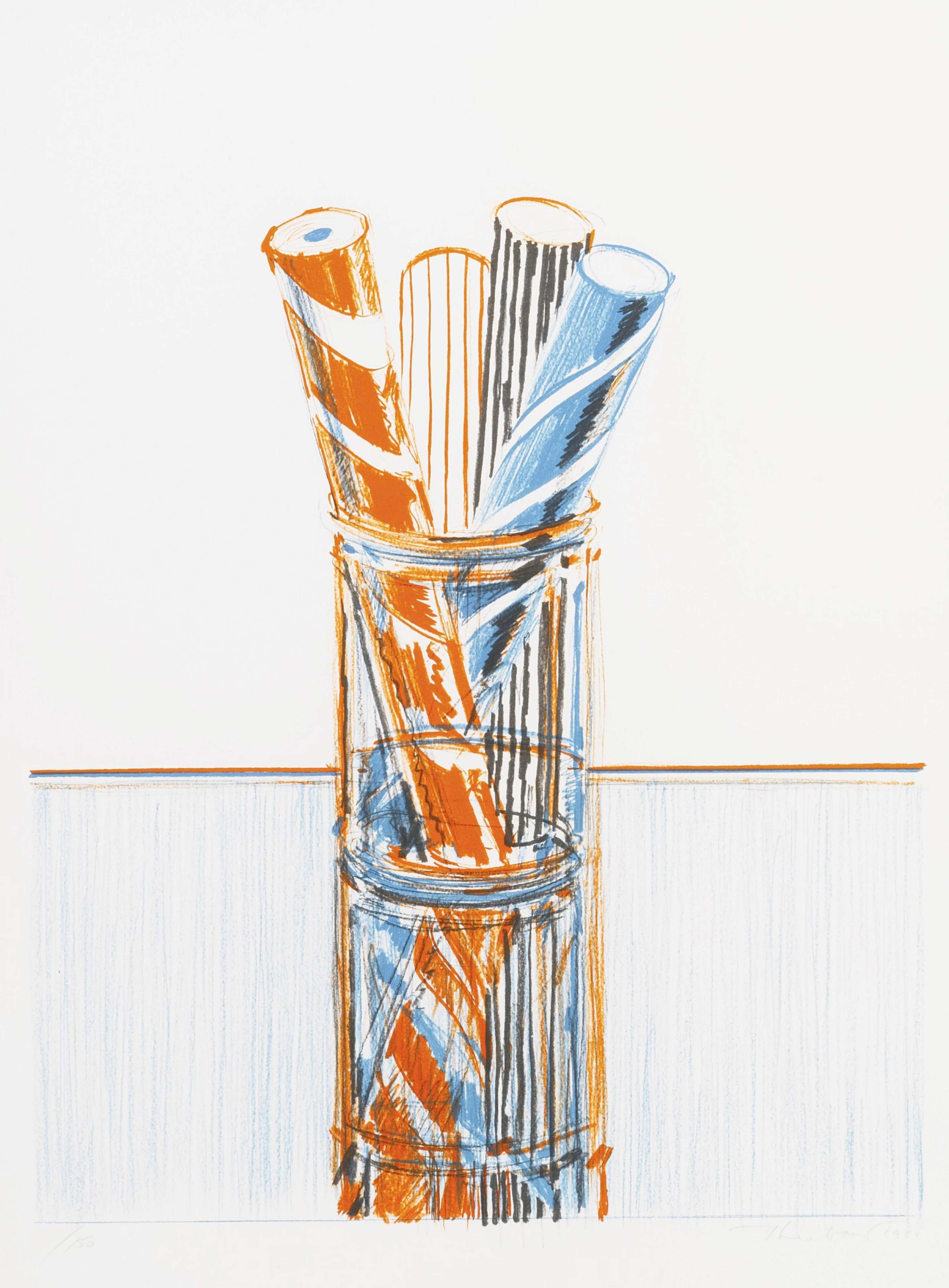 Glassed Candy - Signed Print by Wayne Thiebaud 1980 - MyArtBroker