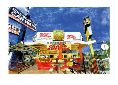 Vine Street, West L.A - Signed Print by Bob Dylan 2016 - MyArtBroker