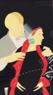 Pas De Deux V (Red Grooms And Liz Ross) - Signed Print