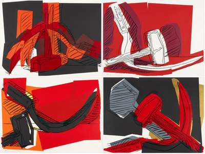 Hammer and Sickle (complete set) - Signed Print by Andy Warhol 1977 - MyArtBroker