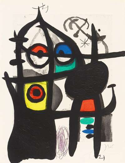 La Captive - Signed Print by Joan Miro 1969 - MyArtBroker