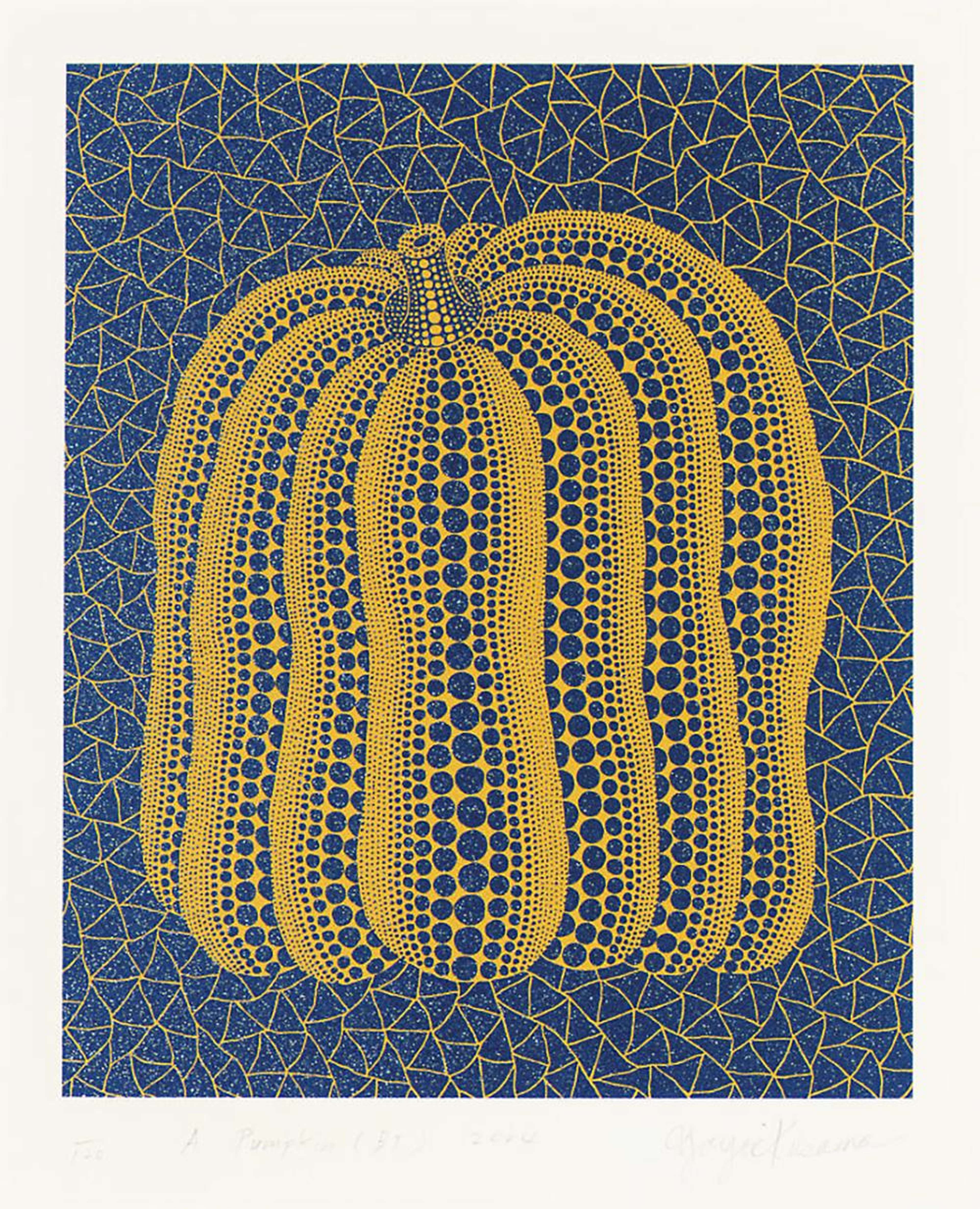 Pumpkin (BT) - Signed Print by Yayoi Kusama 2004 - MyArtBroker