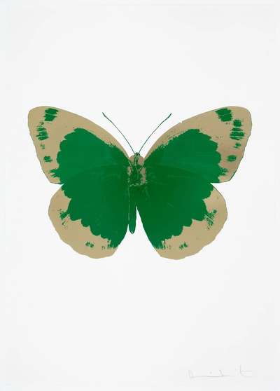 The Souls II (emerald green, cool gold, blind impression) - Signed Print by Damien Hirst 2010 - MyArtBroker