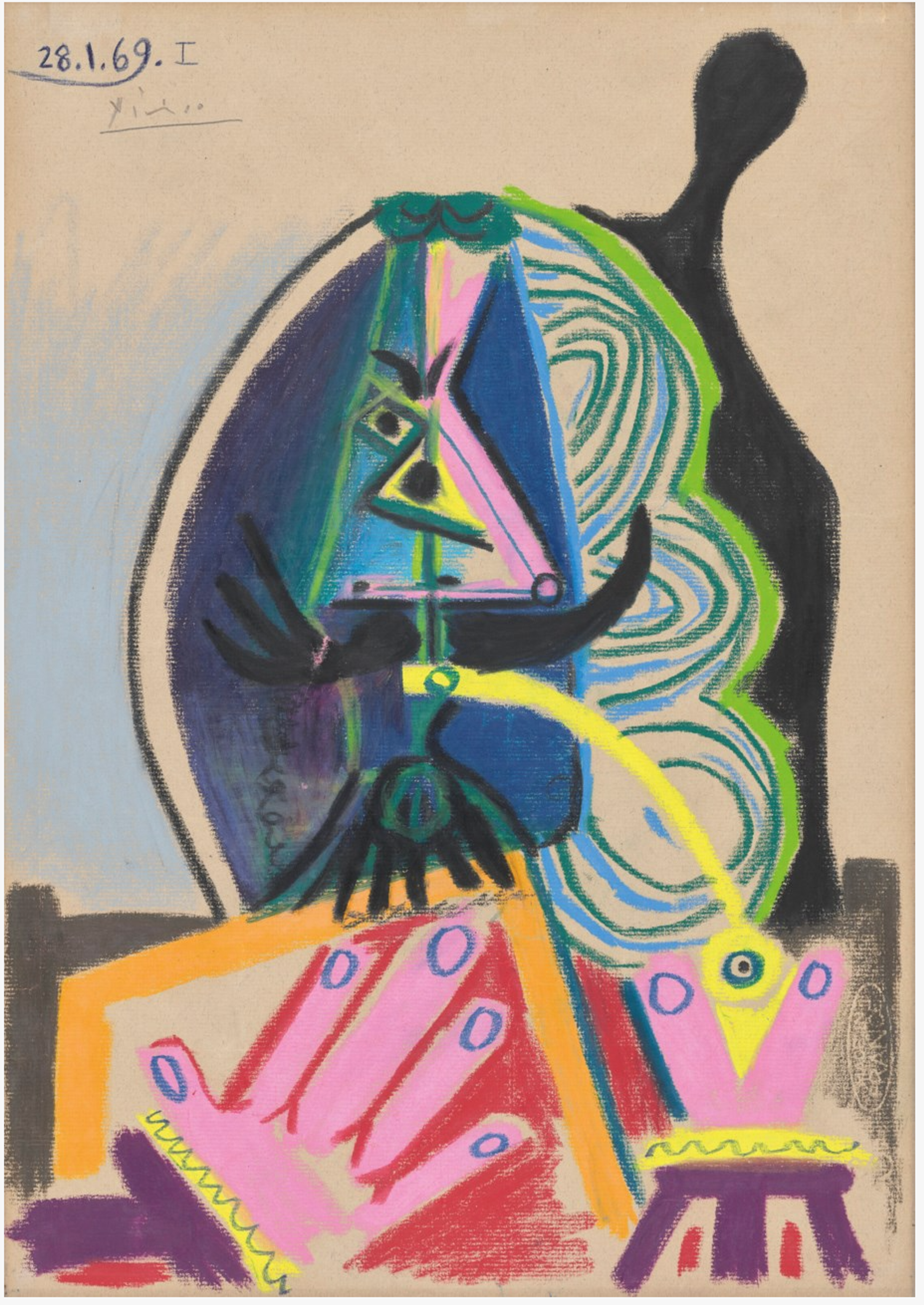 Buste d’homme à la pipe par Pablo Picasso - Christie's