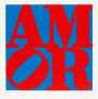 Robert Indiana: Amor (red and blue) - Signed Print
