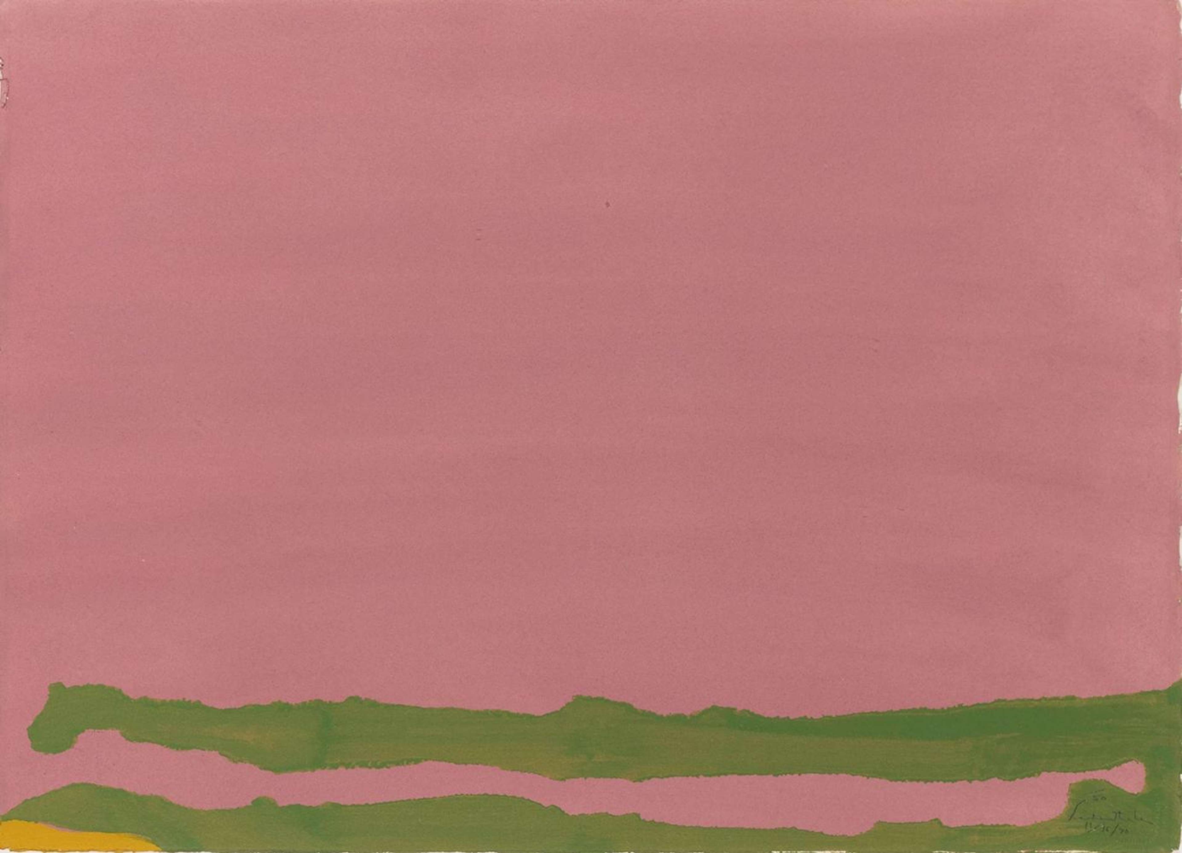 Green Likes Mauve - Signed Print by Helen Frankenthaler 1970 - MyArtBroker