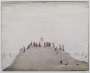 L S Lowry: The Notice Board - Signed Print