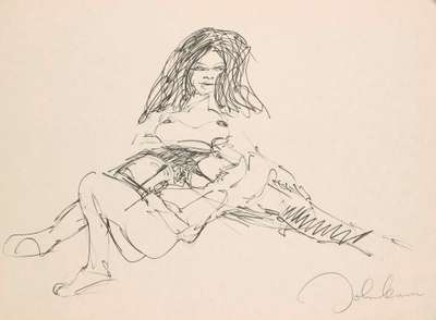 Untitled 3 (Bag One) - Signed Print by John Lennon 1970 - MyArtBroker