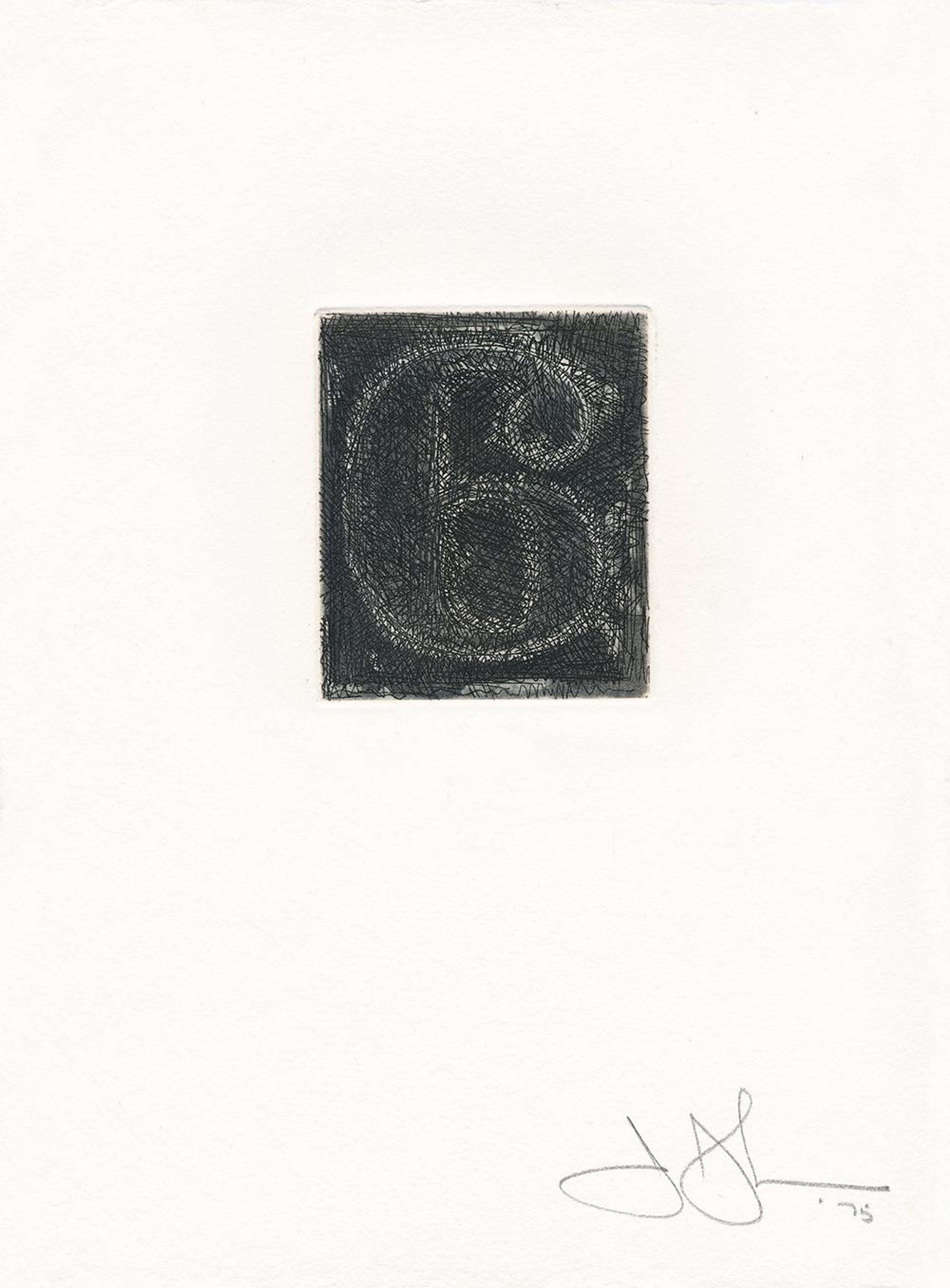 6 (ULAE 162) - Signed Print by Jasper Johns 1975 - MyArtBroker