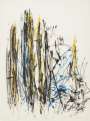 Joan Mitchell: Arbres (black, yellow and blue) - Signed Print