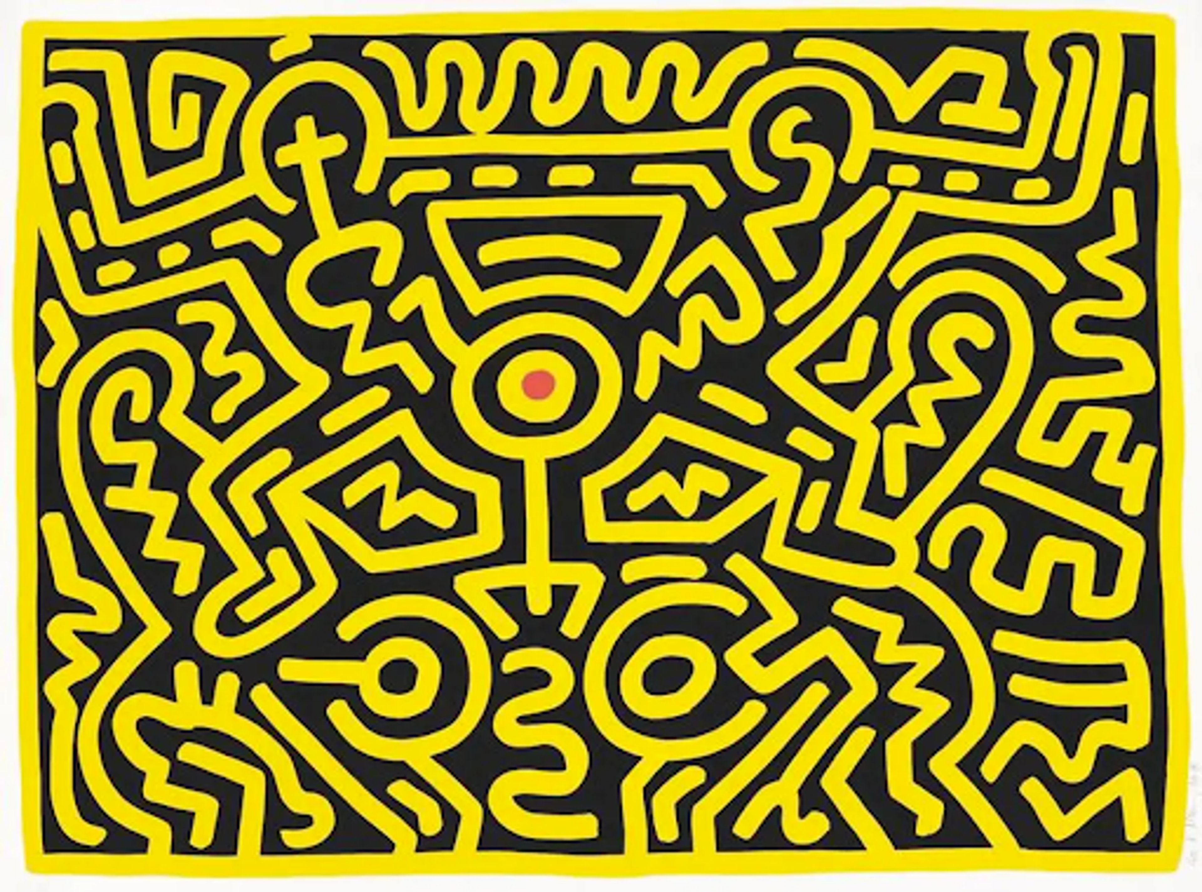 L'Ode à l'Unité de Keith Haring : un jeu d'équilibre entre couleur et énergie