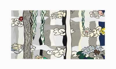Water Lilies With Willows - Signed Print by Roy Lichtenstein 1992 - MyArtBroker