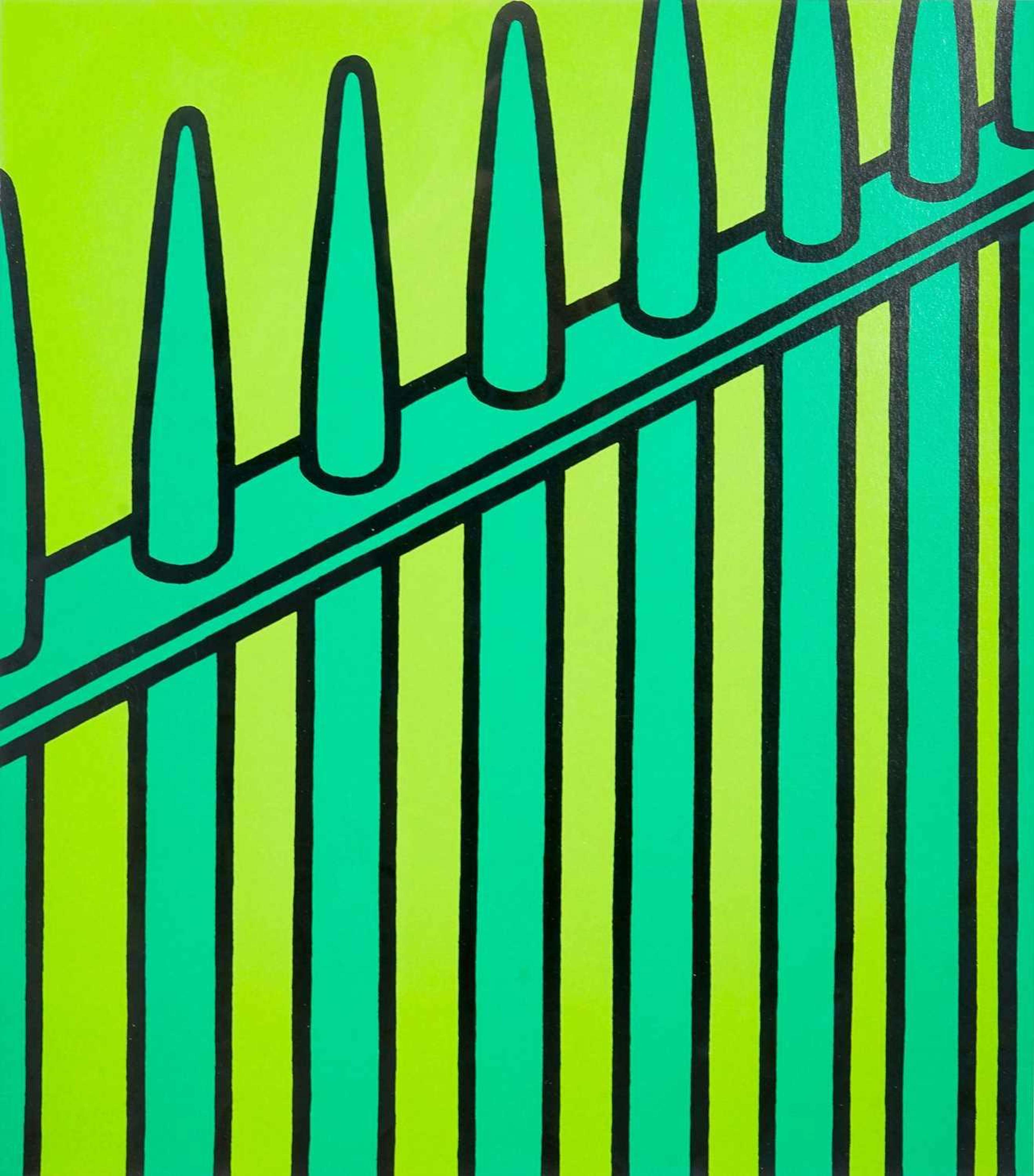She Fled Along The Avenue (from Some Poems By Jules Laforgue; Edition B) - Signed Print by Patrick Caulfield 1973 - MyArtBroker