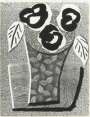 David Hockney: Three Black Flowers - Signed Print