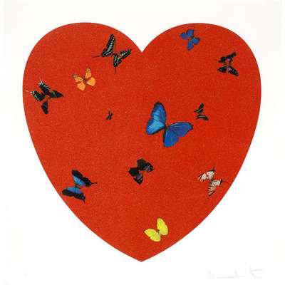 All You Need Is Love Love Love (diamond dust) - Signed Print by Damien Hirst 2009 - MyArtBroker