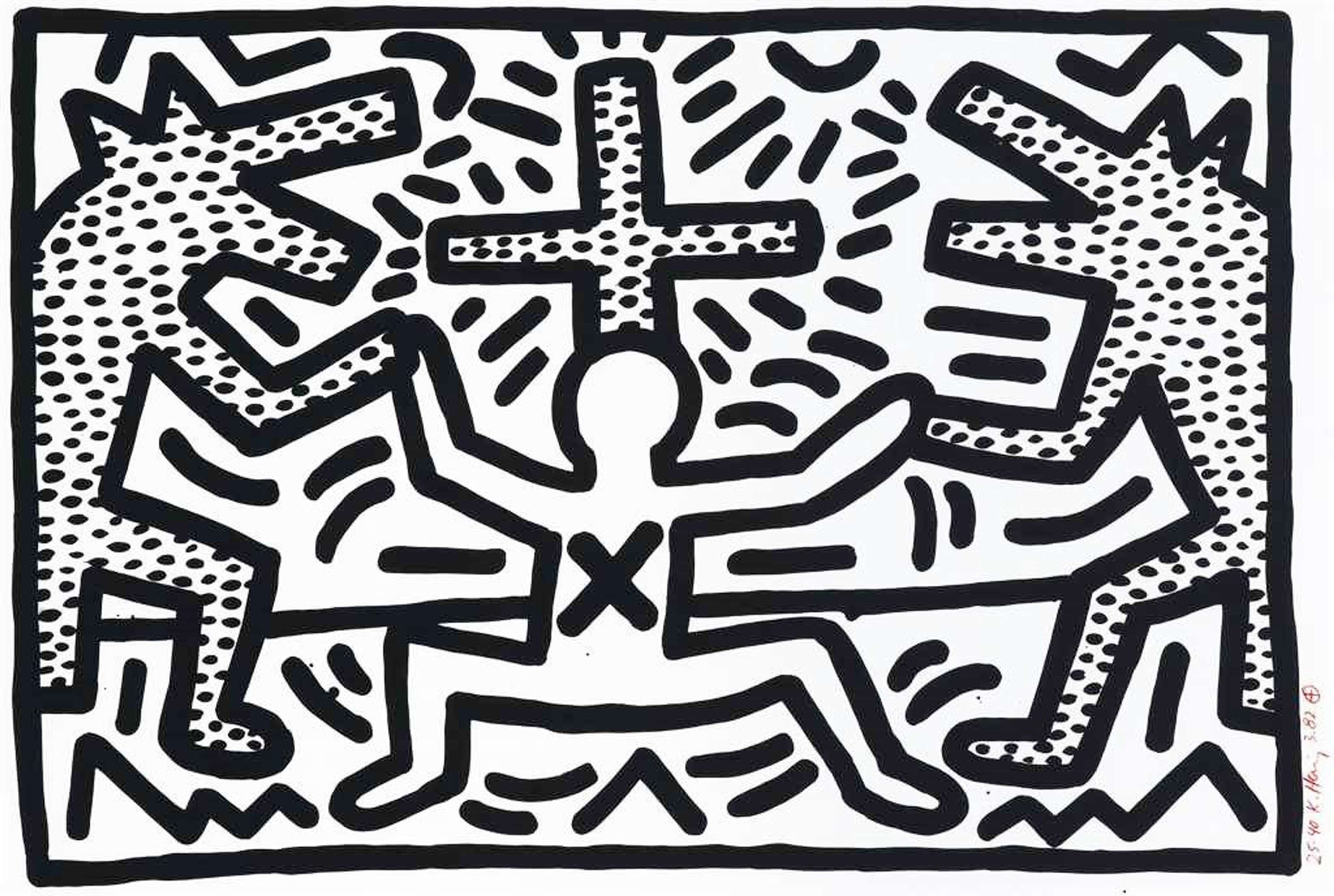 "Untitled" 1982 de Keith Haring - MyArtBroker