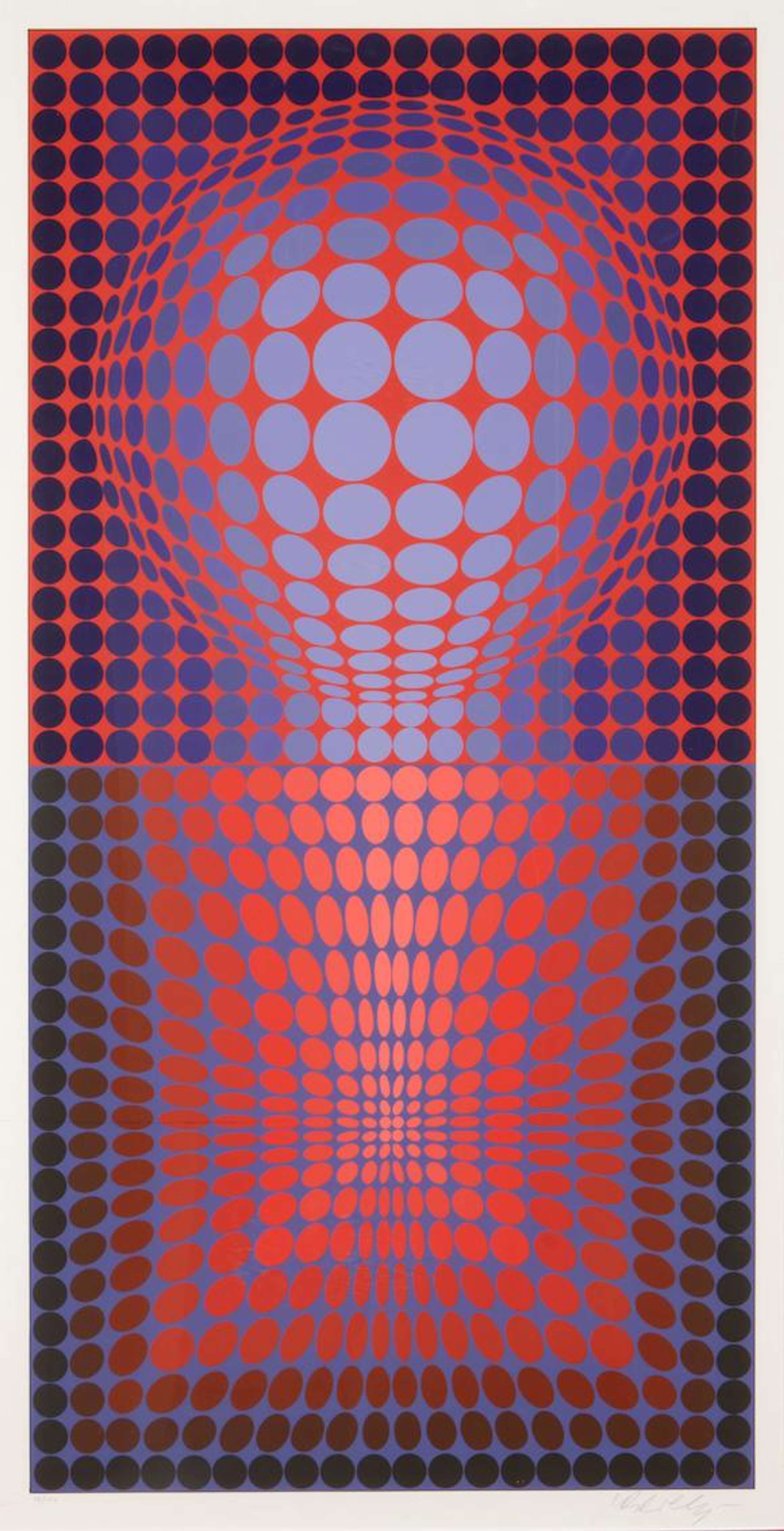 VY 28 E VP-119 - Signed Print by Victor Vasarely 1975 - MyArtBroker
