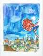 Bob Dylan: Rose On A Hillside (2009) - Signed Print