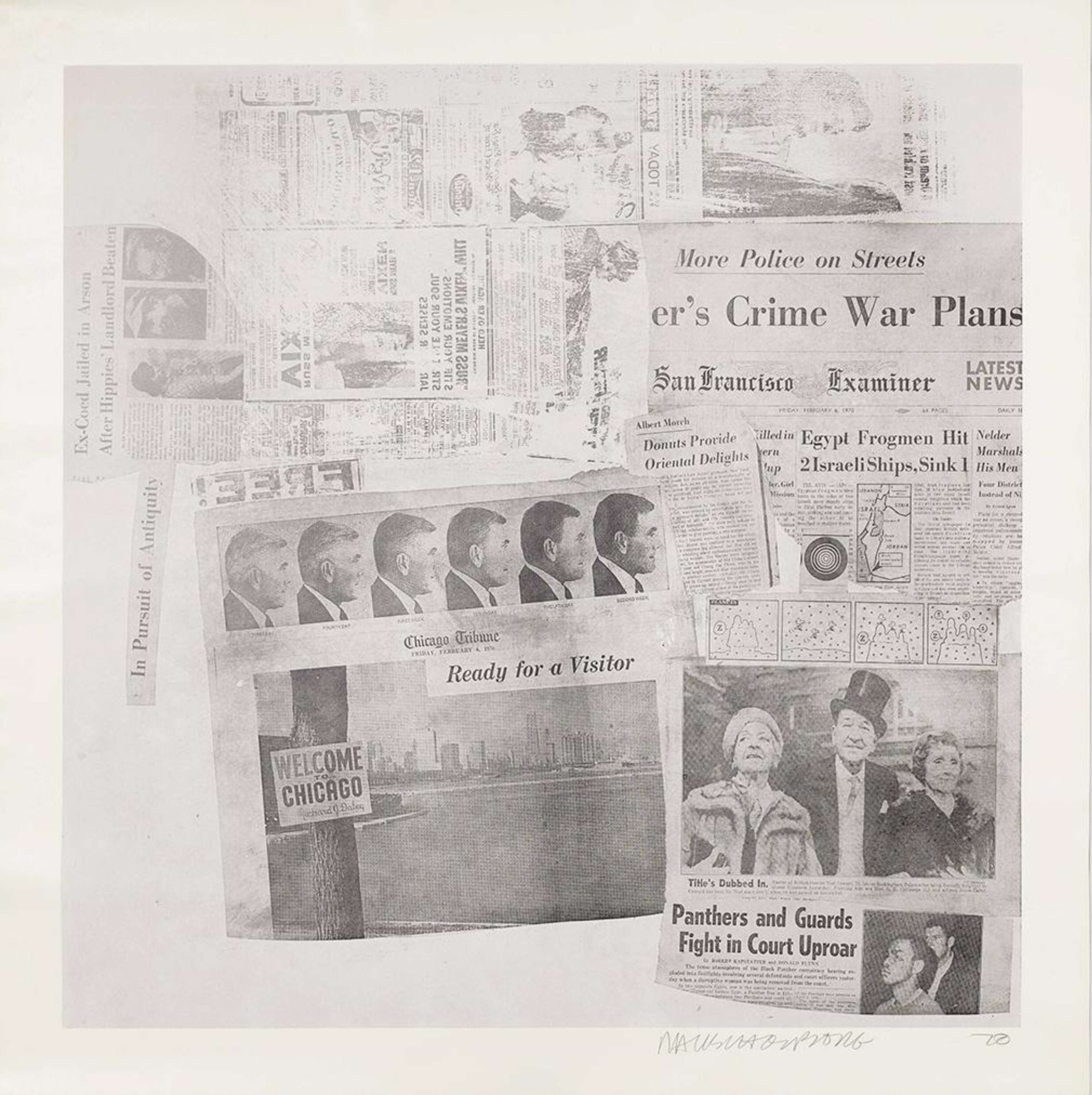Features I - Signed Print by Robert Rauschenberg 1970 - MyArtBroker