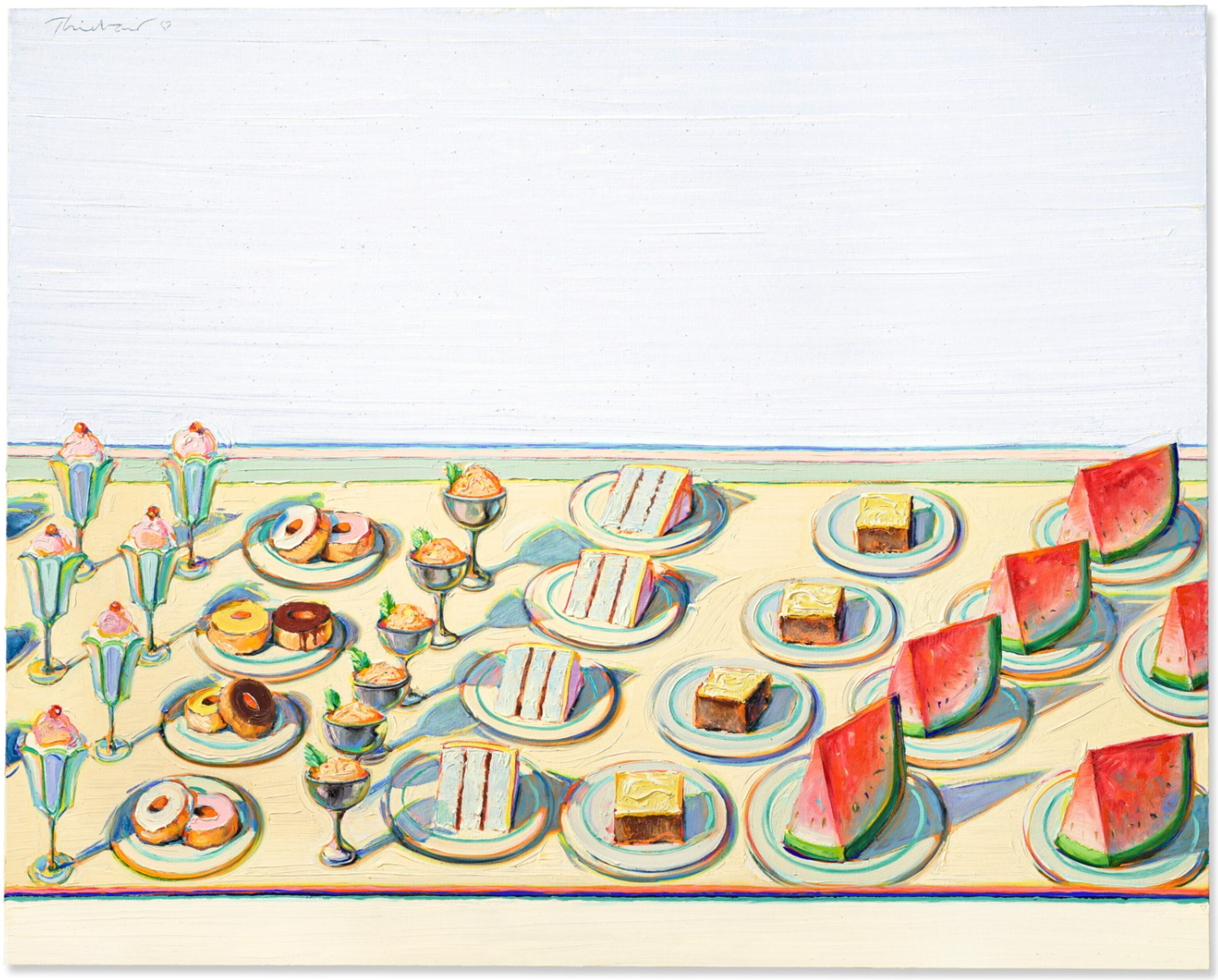 Dessert Table by Wayne Thiebaud - Christie's