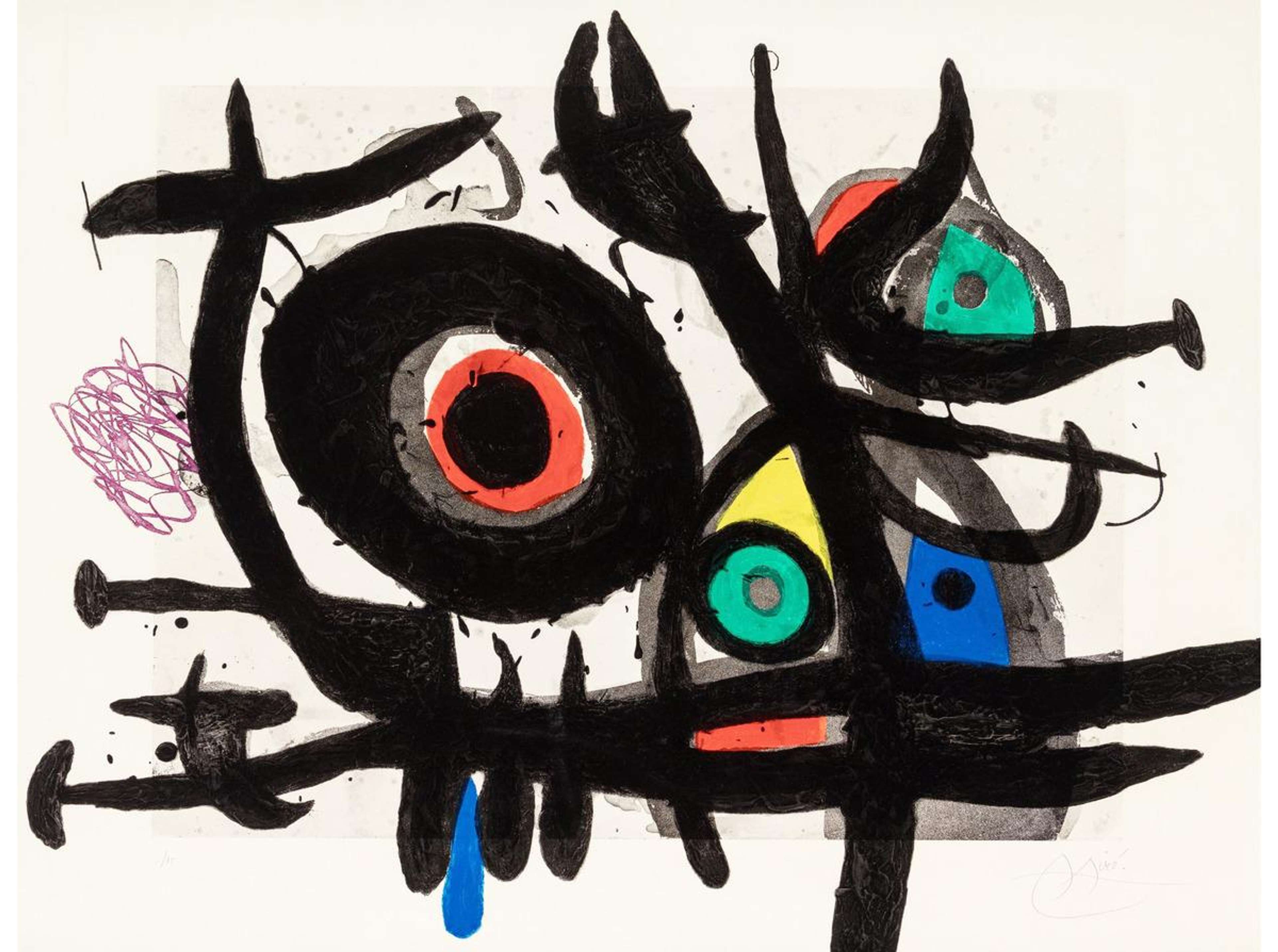 L’Oiseau Destructeur - Signed Print by Joan Miro 1969 - MyArtBroker