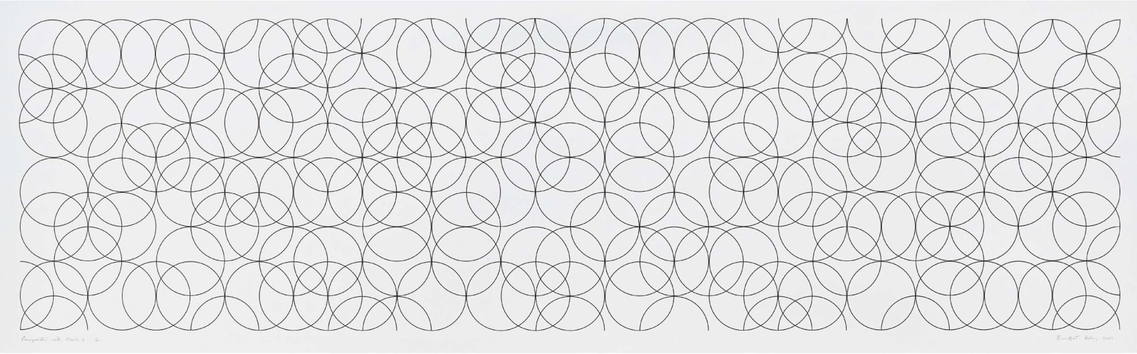 Composition With Circles 2 - Signed Print by Bridget Riley 2001 - MyArtBroker