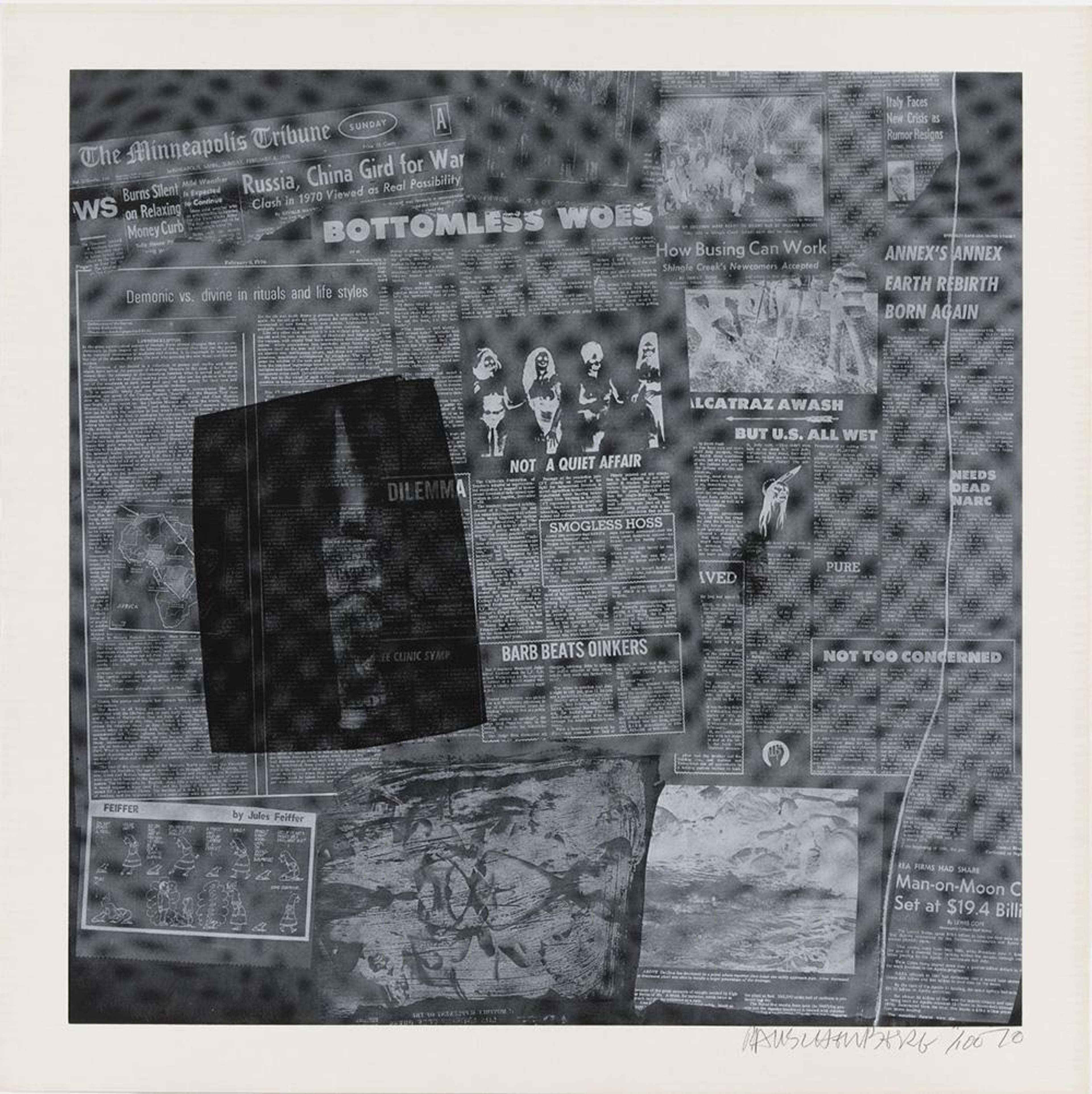 Surface IX - Signed Print by Robert Rauschenberg 1970 - MyArtBroker