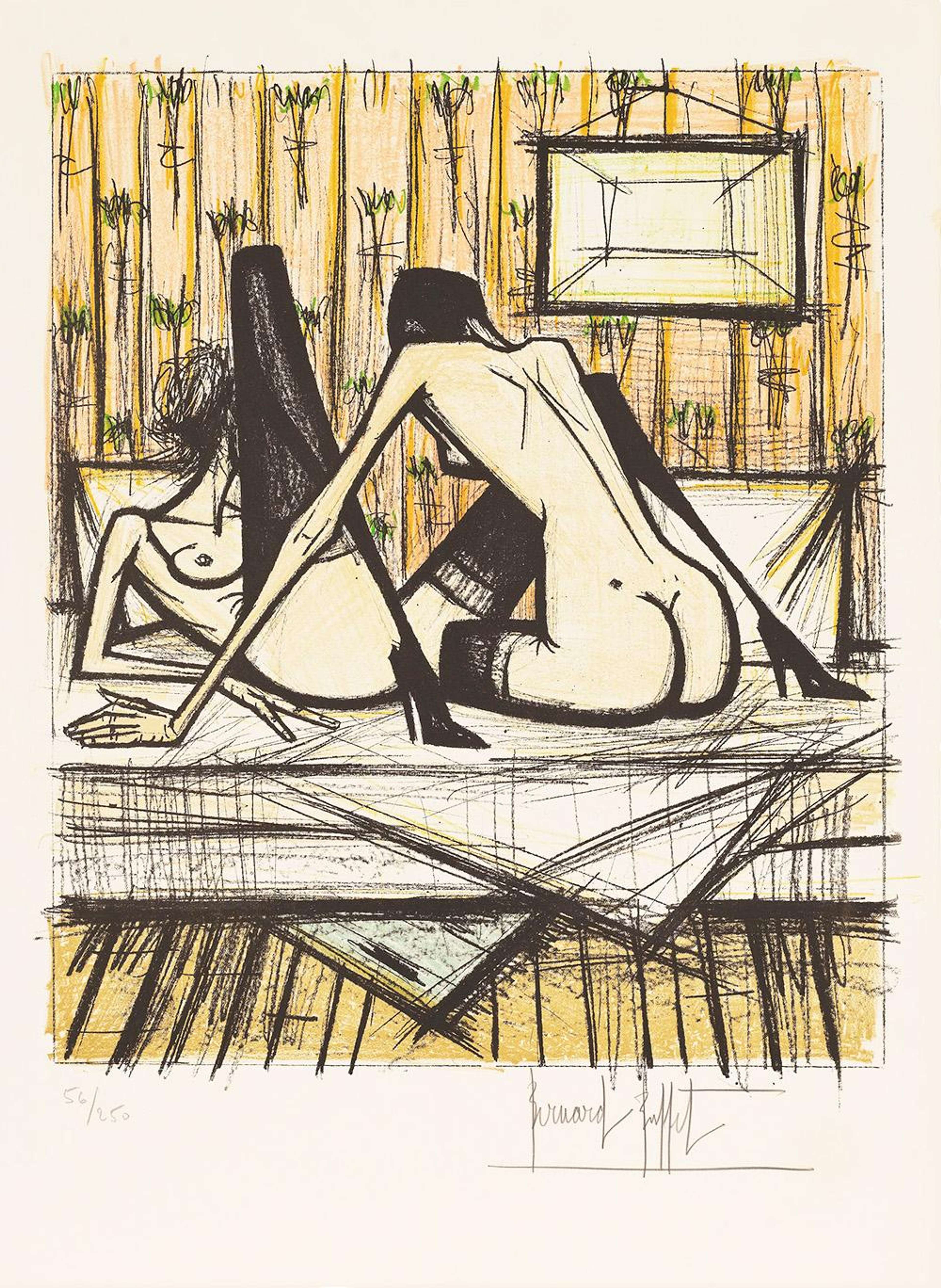Jeux De Dames IV - Signed Print by Bernard Buffet 1970 - MyArtBroker