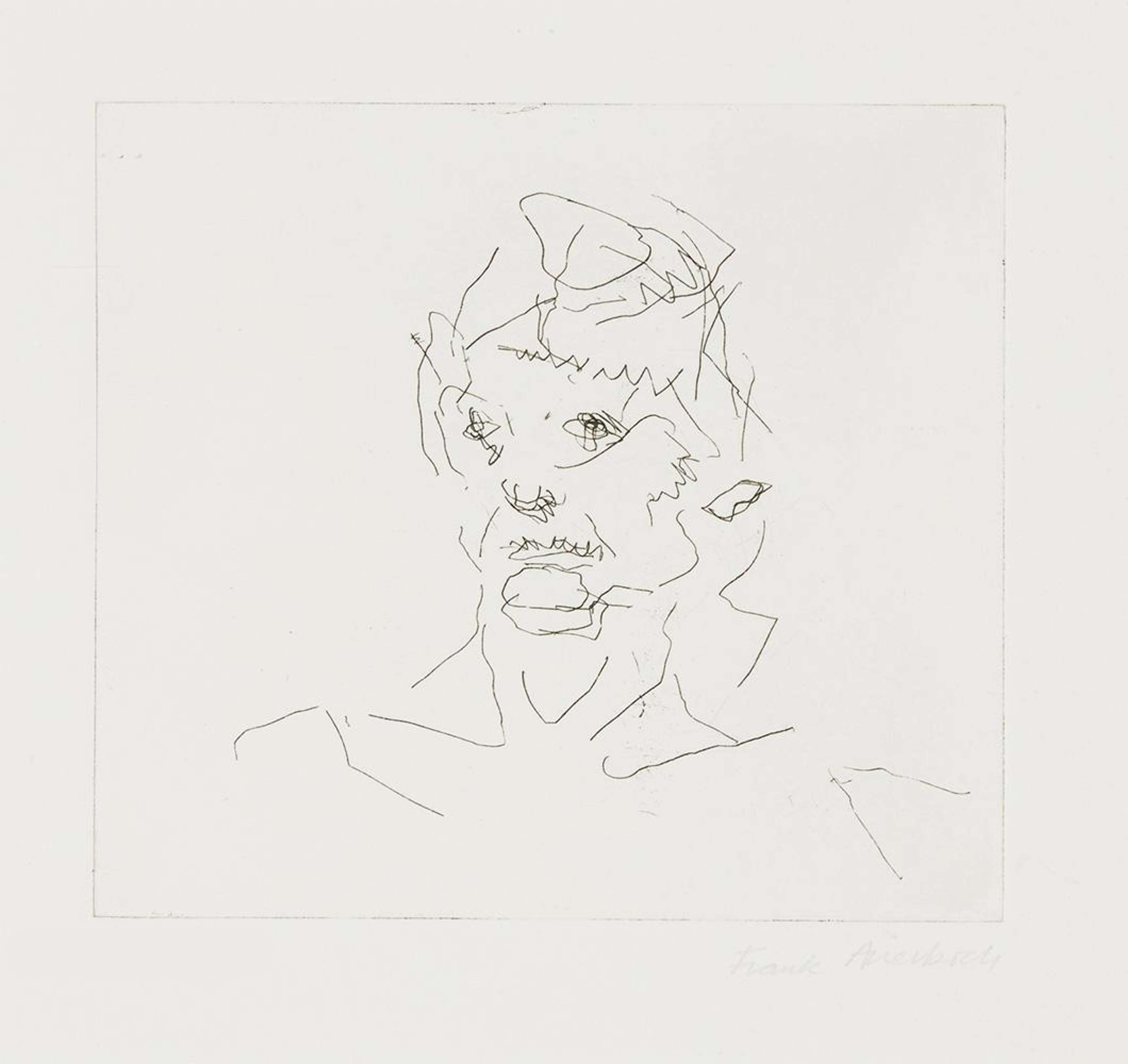 Dessin abstrait de la tête d'une femme