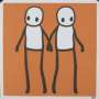 Stik: Holding Hands (orange) - Signed Print