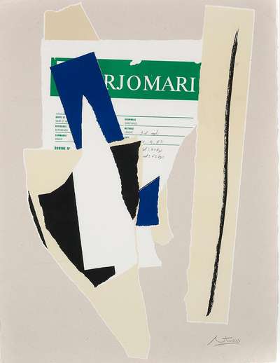 America - La France Variations IX - Signed Print by Robert Motherwell 1984 - MyArtBroker