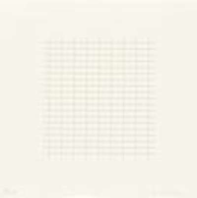 On A Clear Day 14 - Signed Print by Agnes Martin 1973 - MyArtBroker