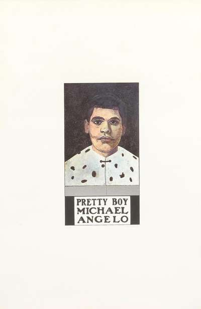 Pretty Boy Michael Angelo - Signed Print by Peter Blake 1972 - MyArtBroker
