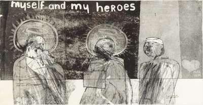 Myself And My Heroes - Signed Print by David Hockney 1961 - MyArtBroker