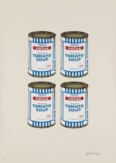 Soup Cans Quad (cream paper) - Signed Print by Banksy 2006 - MyArtBroker