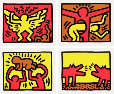 Pop Shop IV (complete set) - Signed Print by Keith Haring 1989 - MyArtBroker