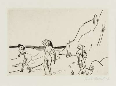 Women On The Beach - Signed Print by Erich Heckel 1912 - MyArtBroker