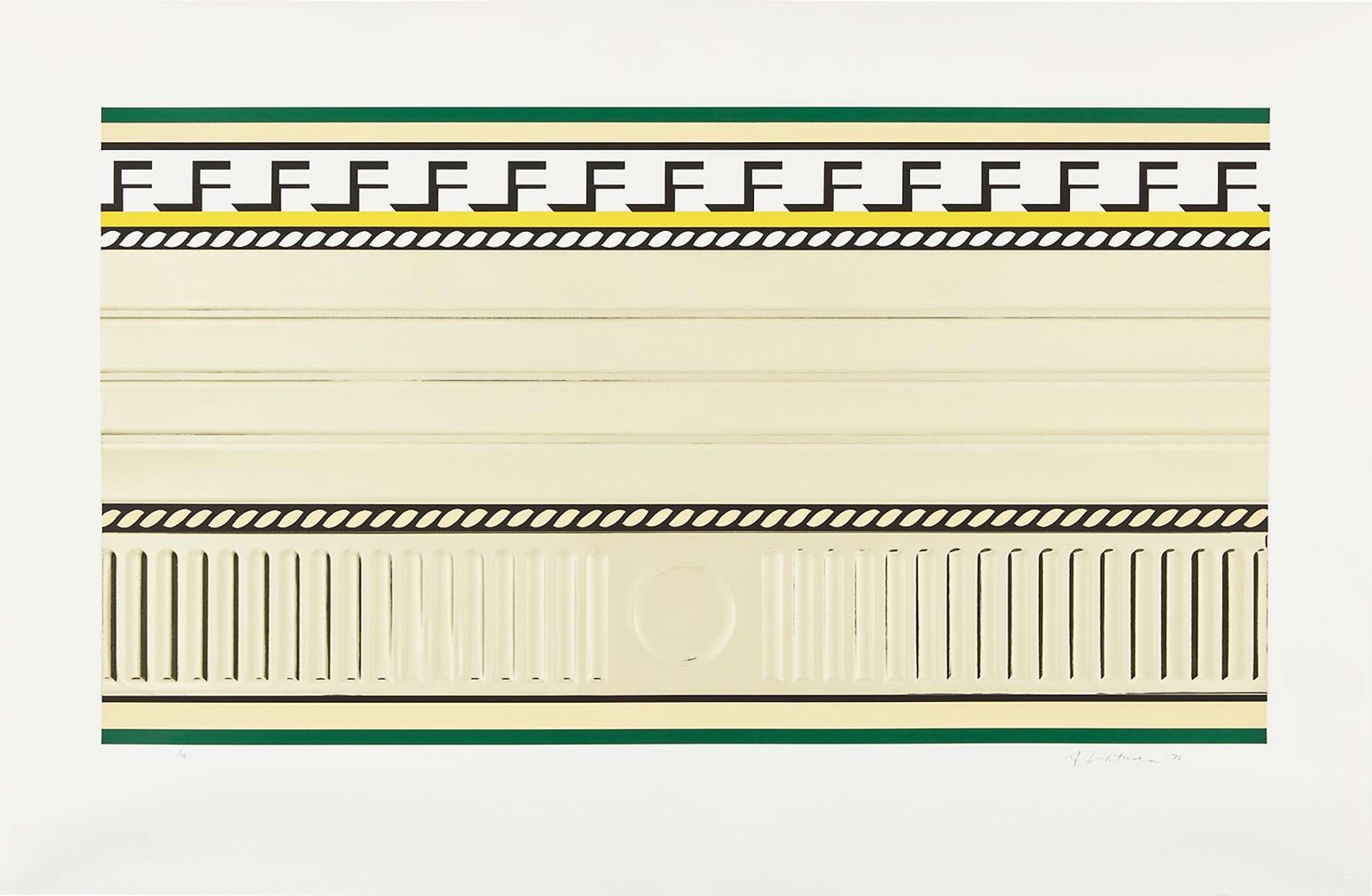 Entablature III - Signed Print by Roy Lichtenstein 1976 - MyArtBroker